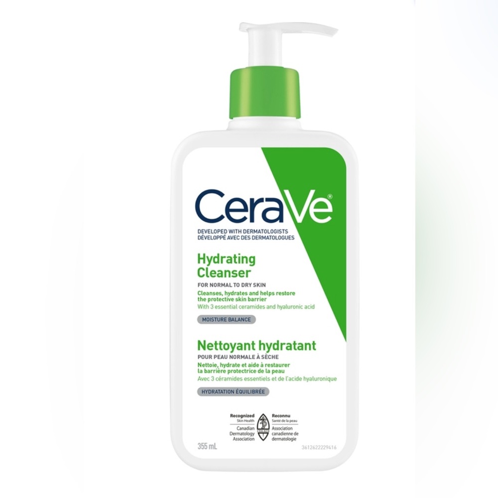CeraVe Hydrating Cleanser w/ bonus travel bottle.